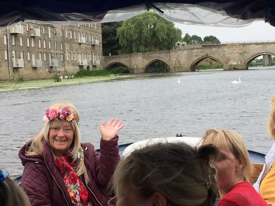 Annual boat trip down the great river Ouse!