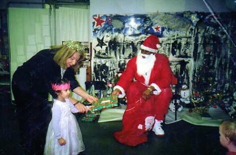  Gavin as santa at my place of work in 2004