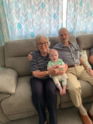 Great Grandad and Great Nanny with Elliot