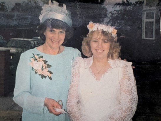 Me and mum at my wedding 