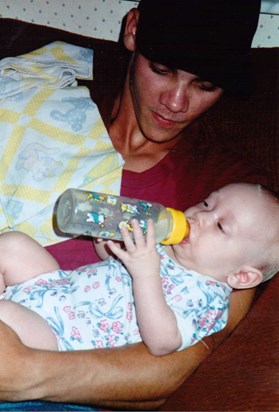 Troy with his first daughter Katie Ruth, whom he LOVED VERY MUCH