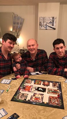 The one with the team PJs - a favourite family photo
