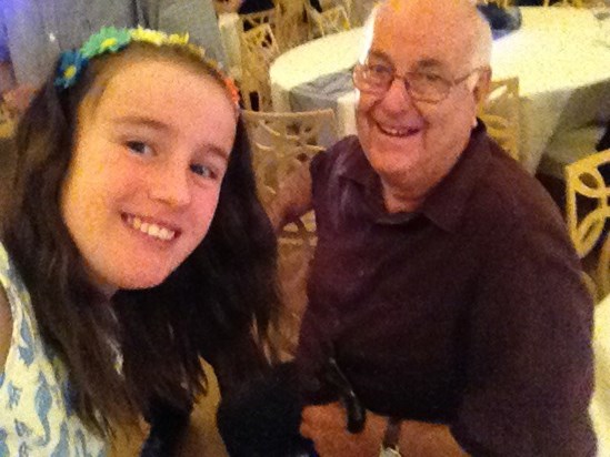 Grandad and Amber selfie