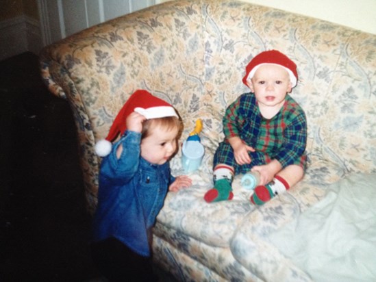 This is Will & Matt Foulkes Dec 94, a little pre Christmas celebration. Matt is running the Liverpo