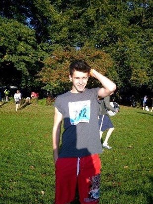 Matt before the Liverpool Marathon 14/10/2012