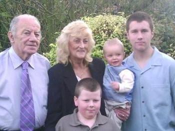 mum and dad with their grandchildren