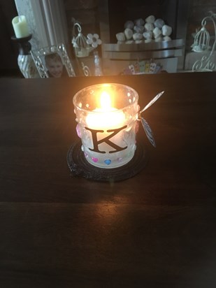 Birthday candle lit all day for you.  ??. x