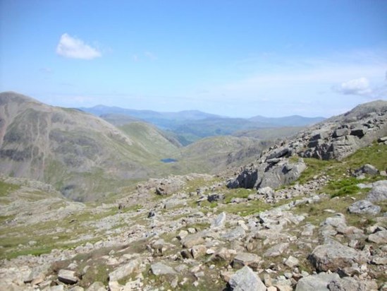 View from thew top of Scafell Pike