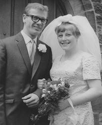 Billy and Jean's wedding day 49 years ago.
