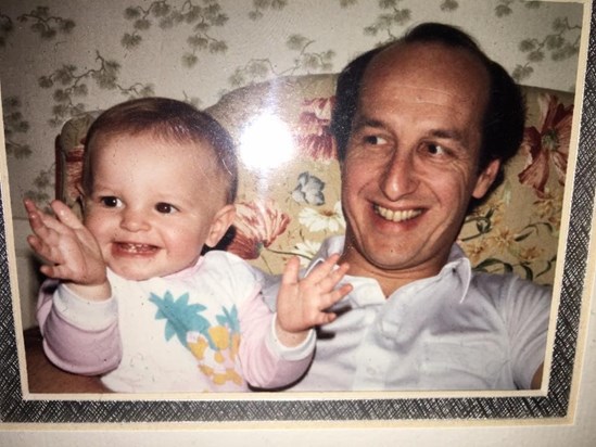 Daddy and me, many moons ago.