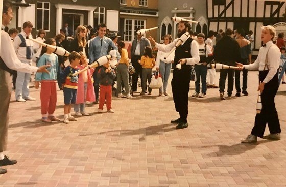 With Steve and Ron at Thorpe Park 1988