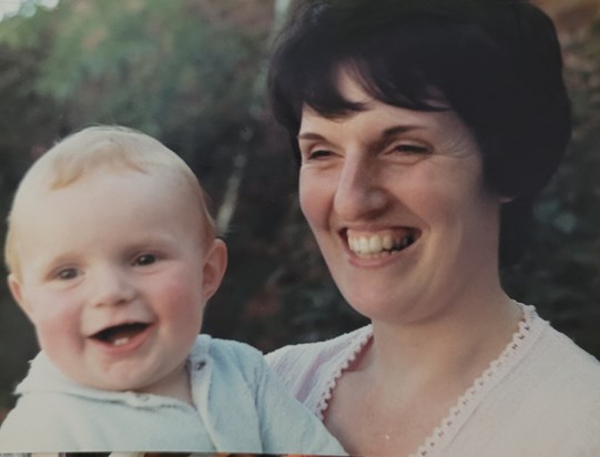 Mum & Andy in 1979 