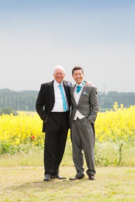Me and Dad on my wedding day June 2013