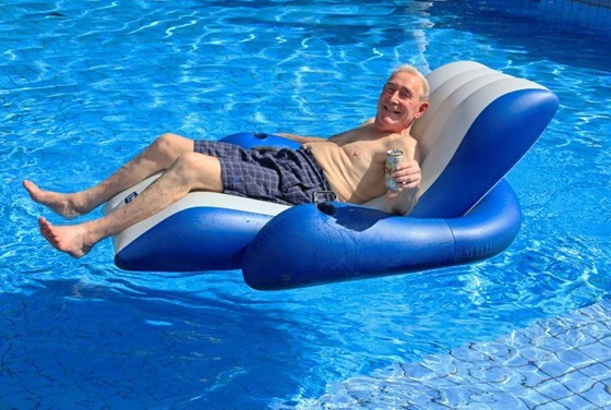 Enjoying life in the pool in Brazil