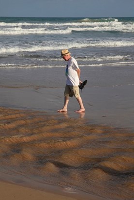 Colin on the beach Costa do Sauipe, Brazil