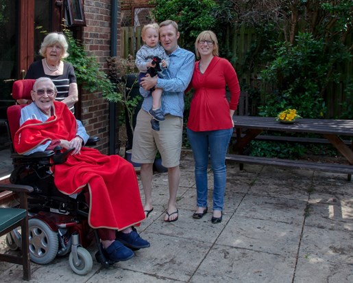 Colin, Thelma, James with Elijah and Charly with her bump which became Joshua. 