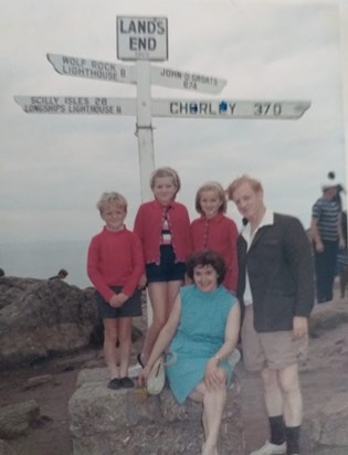 Family 370 miles from home [ Chorley ] circa 1965