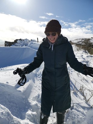 Sarah was great at making snow angels..we laugh alot that day x