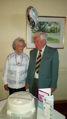 Margaret & John on their 60th Wedding Anniversary