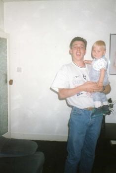 David at 23 with nephew Craig who is a year old here xx