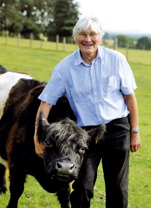 Roger with one of his Belties 