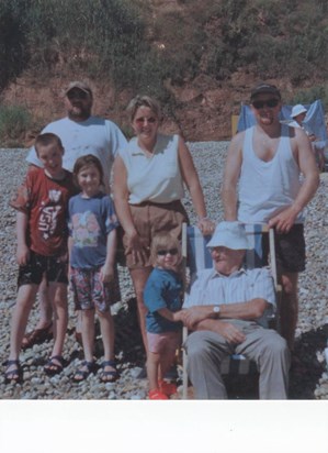 Dad Family beach