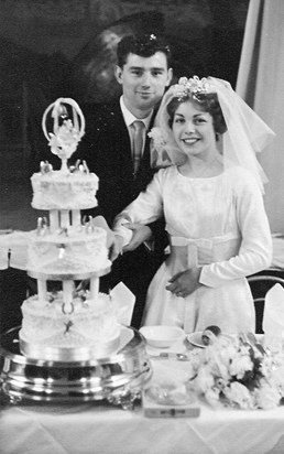 Valerie and Tom Wedding Day 24 December 1960