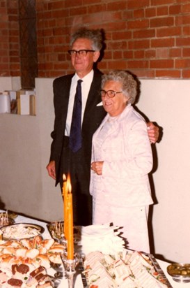 Harry and Masie at their 50th wedding anniversary party