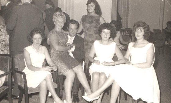 Pam and Joy (on right hand side) early 1950's