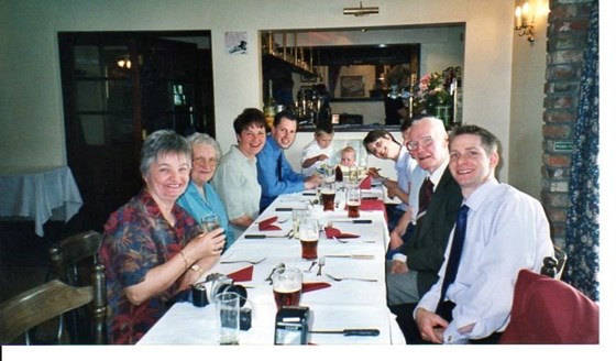 Julia's family, Sean's christening