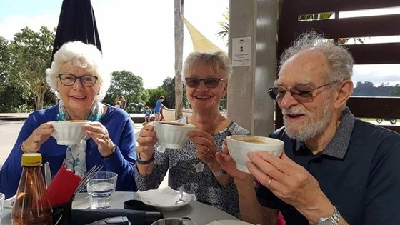 Coffee in the Auckland Botanical Gardens