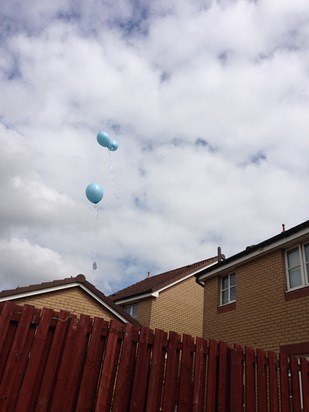 kodi's balloon release also did this at his funeral x