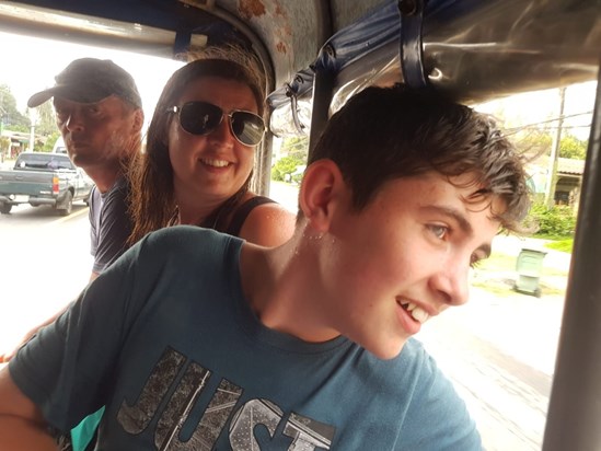 Hannah and Kieran having fun in Thailand