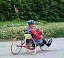Paul on his hand cycle