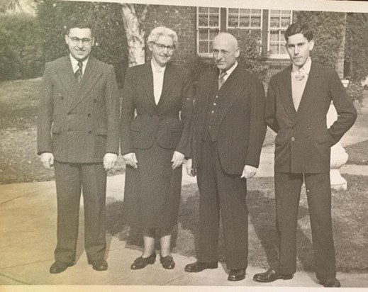 1950s with Bernard and parents