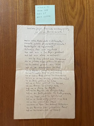 Brit poem written on the occasion of Lewis' birth