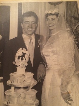 On her Wedding Day with my dad