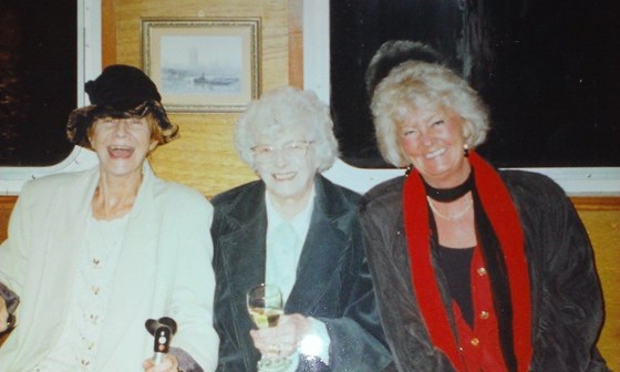 Mum, Nanny Kill and Aunty Joan. New Years Eve 1994 on a riverboat cruise down the Thames.