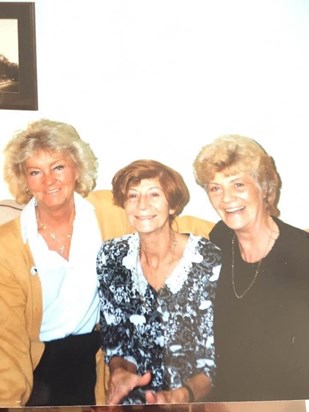Me with my lovely sister-in-laws Joan and Joyce who are both with their brother Tony. Love Joan xx