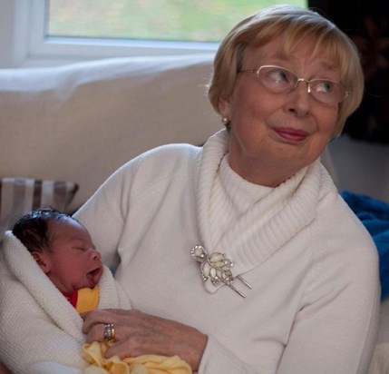 Great grandma with baby Joseph x