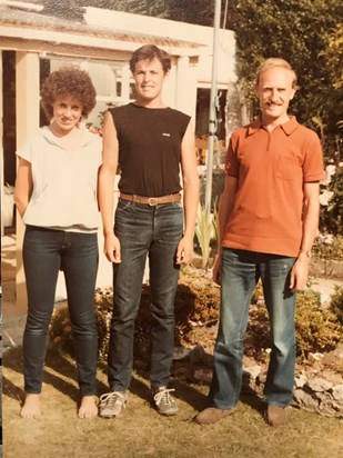 Uncle Michael with Wendy and Andrew