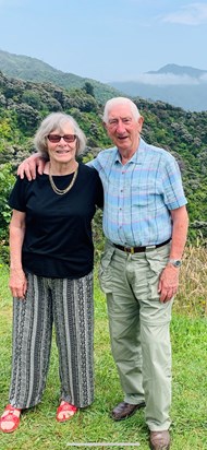 Brenda with Doug in New Zealand February 2020