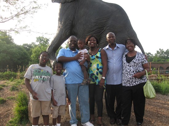 With the Folayan's at the St. Louis Zoo 