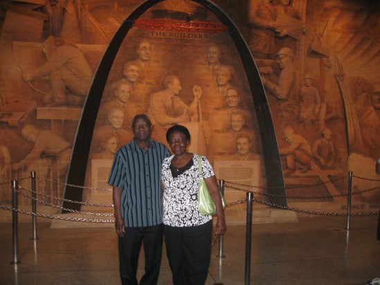 Dad and Mom at the St. Louis museum