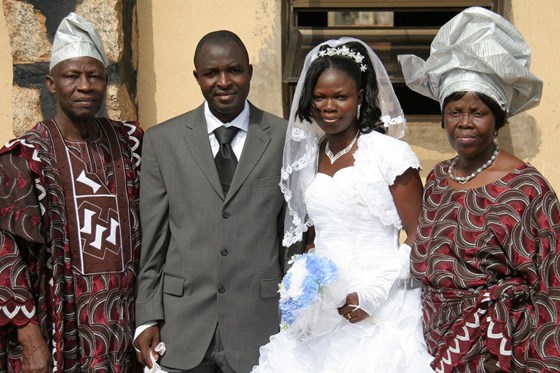 At Lekan's wedding in Nigeria, Dec 2009