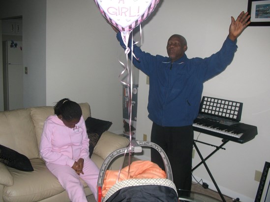 Thanking God during homecoming of baby Semipe Adejumobi