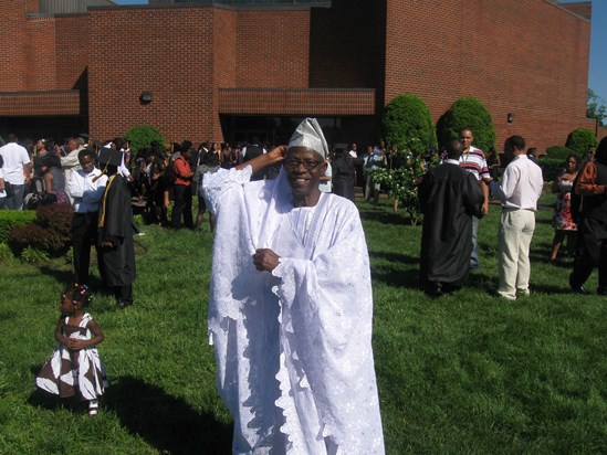Daddy at Opeyemi's graduation, Dec 2009