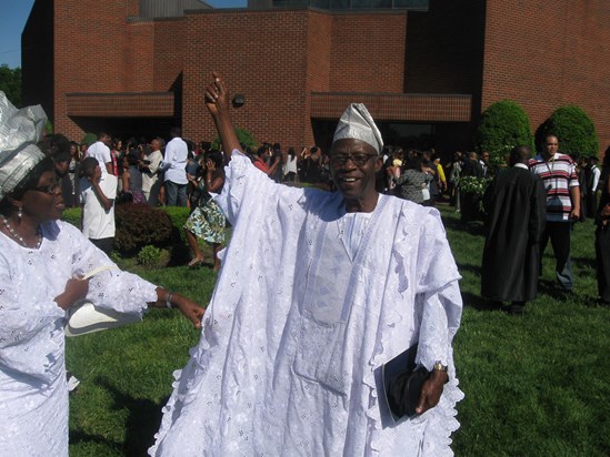 Daddy and Mummy at Opeyemi's graduation