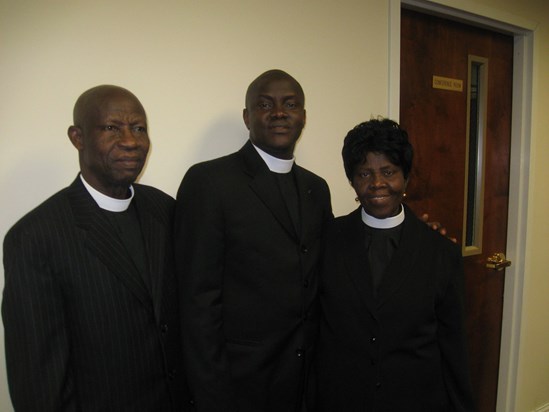 Daddy and Mummy with Tubosun at the ordination