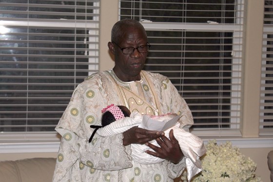 Granpa christening Oluwadamilohun Adejumobi